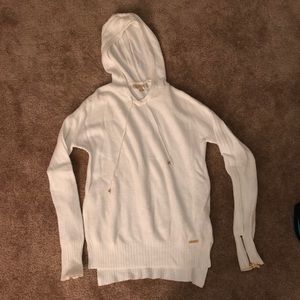 cream hooded sweater- MK
